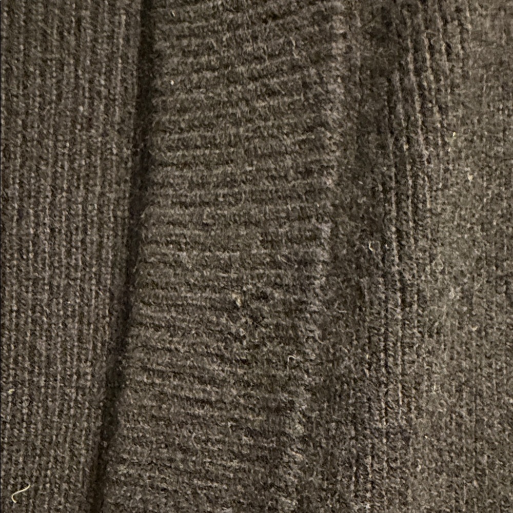 Repeat Cashmere Black Button-Up Long Cardigan S - image 3